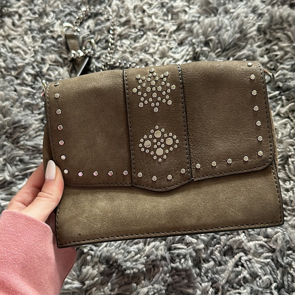 Rebecca Minkoff Bag | Rebecca Minkoff Green and Silver Crossbody Purse